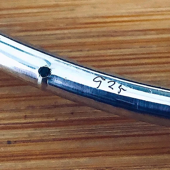 $112 Estate Tube Choker Collar Sterling 18 Grams Marked 925 - Picture 6 of 6